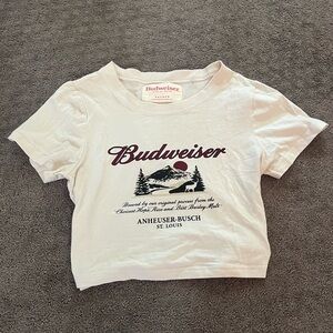 PacSun White Crop Top Casual Cotton